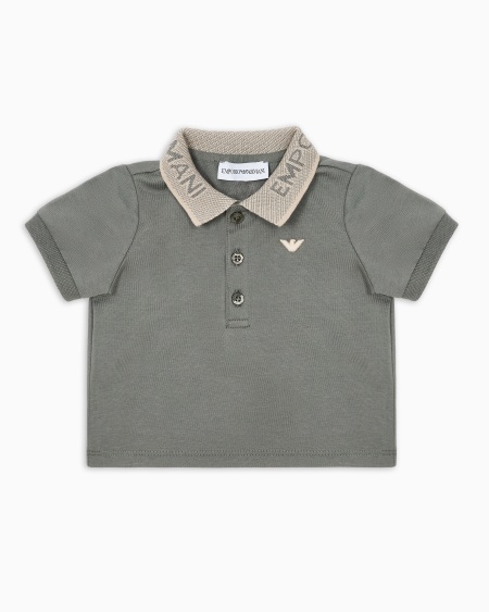 Armani Polo de punto con bordado de logotipo