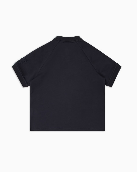 Armani Polo De Punto Con Logotipo Bordado