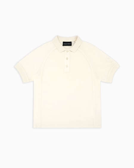 Armani Polo de punto con logotipo bordado