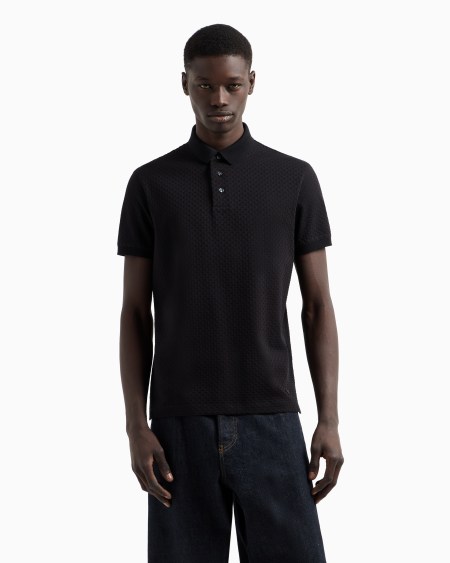 Armani Polo De Punto Jacquard