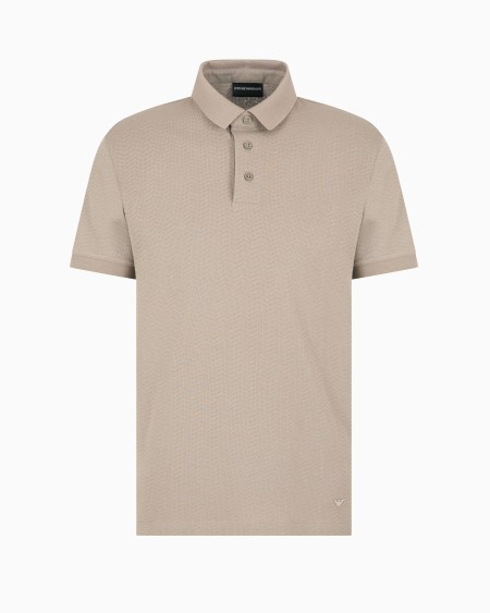 Armani Polo De Punto Jacquard