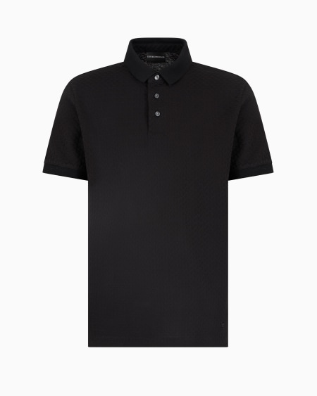 Armani Polo De Punto Jacquard