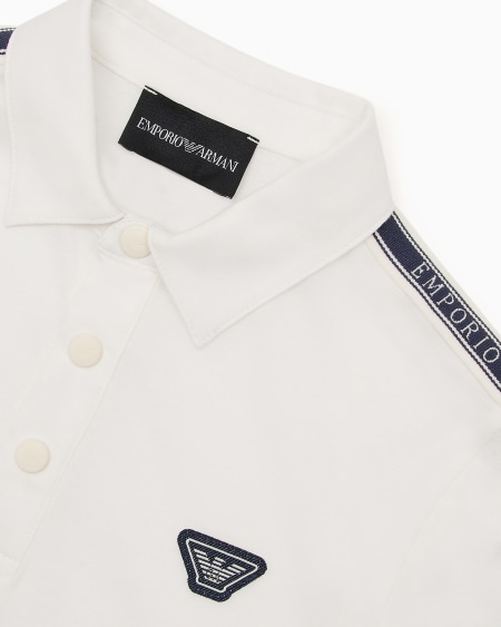 Armani Polo De Punto Pima Con Cinta Con Logotipo