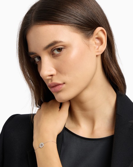 Armani Pulsera Con Detalles De Plata De Ley