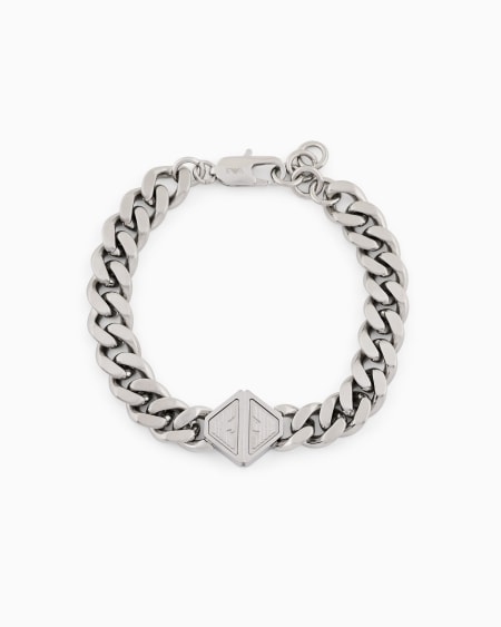 Armani Pulsera de cadena de acero inoxidable