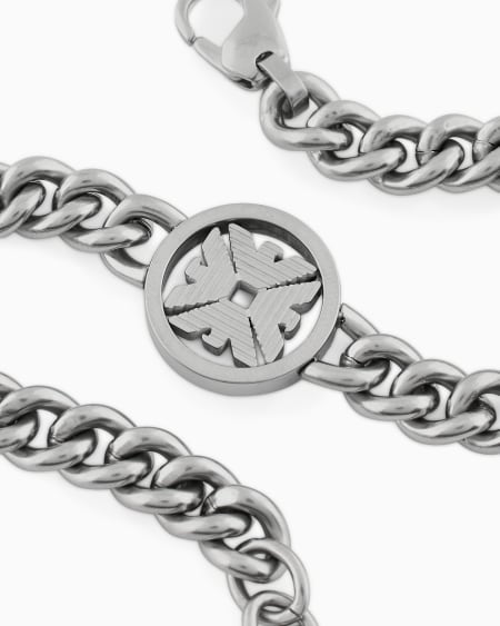 Armani Pulsera De Eslabones De Acero Inoxidable