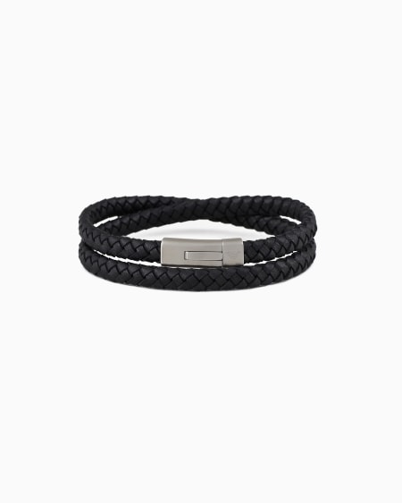 Armani Pulsera de piel para hombre