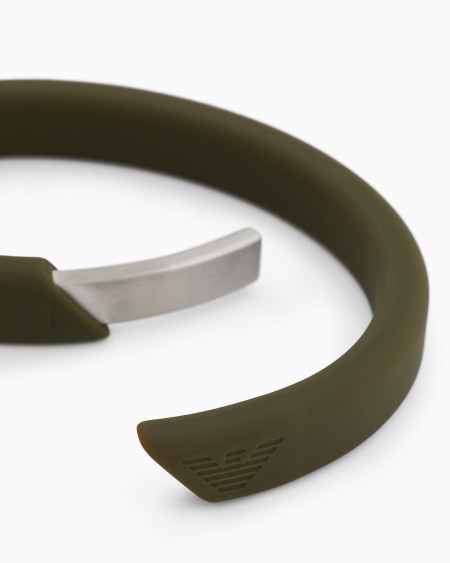Armani Pulsera De Silicona Verde