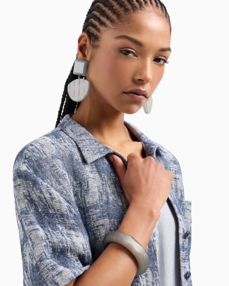 Armani Pulsera Rígida Facetada