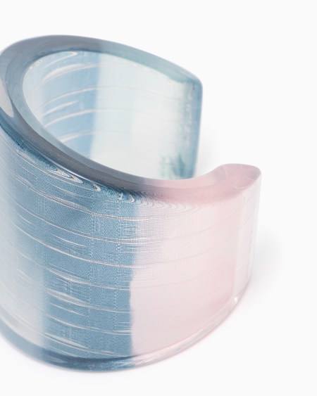 Armani Pulsera Rígida Transparente