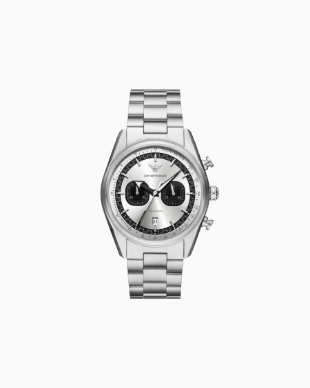 Armani Reloj con cronógrafo de acero inoxidable
