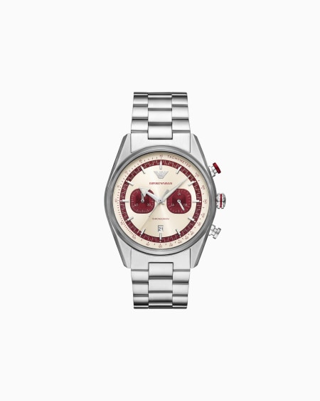 Armani Reloj de acero inoxidable con cronógrafo