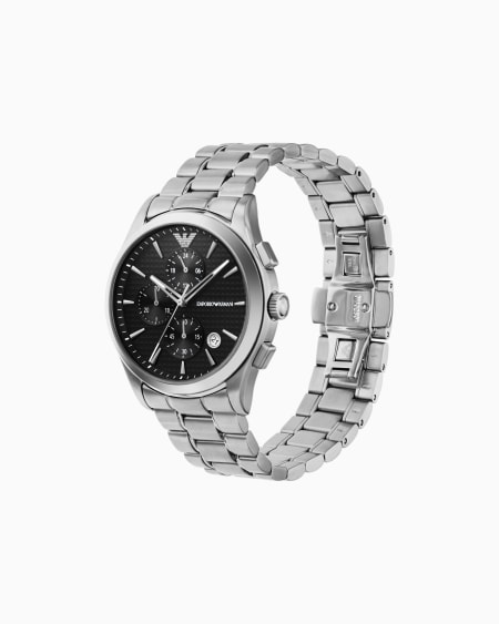 Armani Reloj De Acero Inoxidable Con Cronógrafo