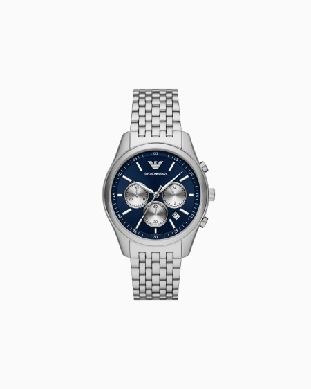 Armani Reloj de acero inoxidable con cronógrafo