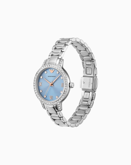 Armani Reloj De Acero Inoxidable Con Tres Agujas