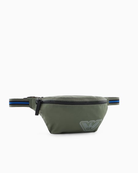 Armani Riñonera De Nailon Con Logotipo Engomado