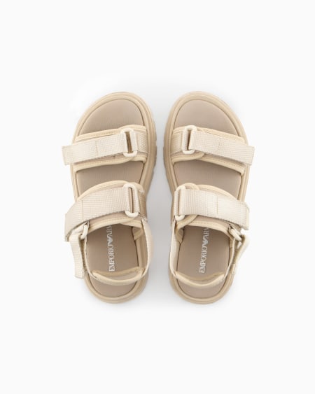 Armani Sandalia Con Doble Tira