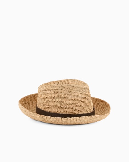 Armani Sombrero De Rafia Trenzada