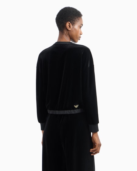 Armani Sudadera De Chenilla Con Bordado