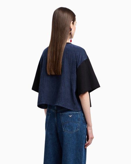 Armani Sudadera De Manga Corta De Punto Interlock