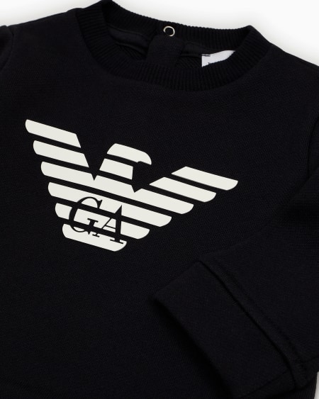 Armani Sudadera De Mezcla De Modal Con Logotipo