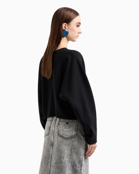 Armani Sudadera De Punto De Felpa Con Logotipo