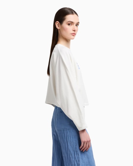 Armani Sudadera De Punto De Felpa Con Logotipo