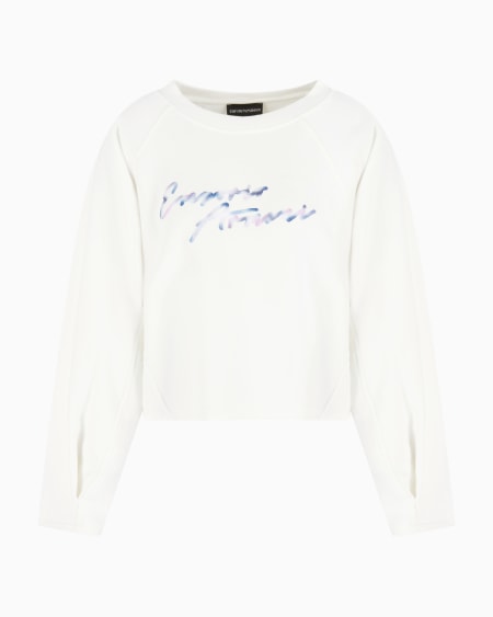 Armani Sudadera De Punto De Felpa Con Logotipo