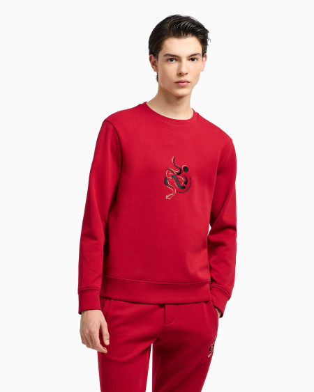 Armani Sudadera De Punto Doble Con Bordado