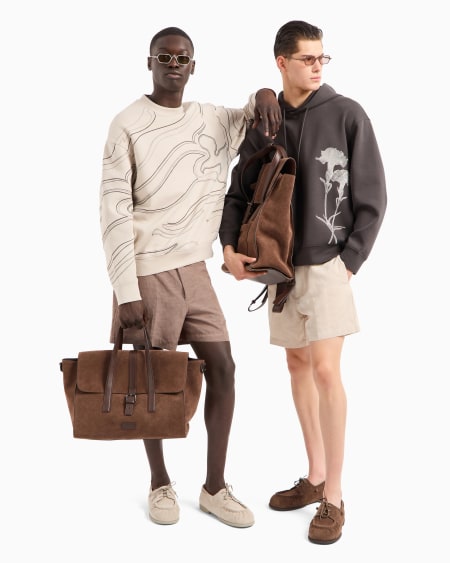 Armani Sudadera De Punto Doble Con Bordado Cosido