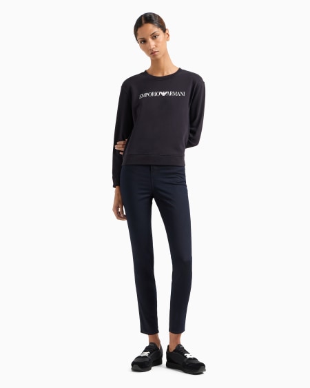 Armani Sudadera De Punto Orgánico Con Logotipo ASV