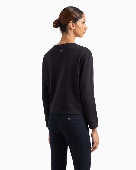 Armani Sudadera De Punto Orgánico Con Logotipo ASV