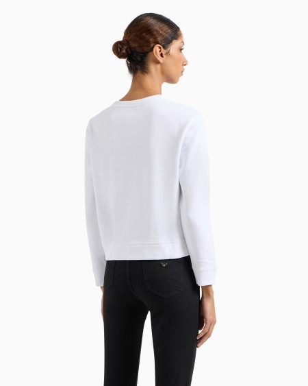 Armani Sudadera De Punto Orgánico Con Logotipo ASV