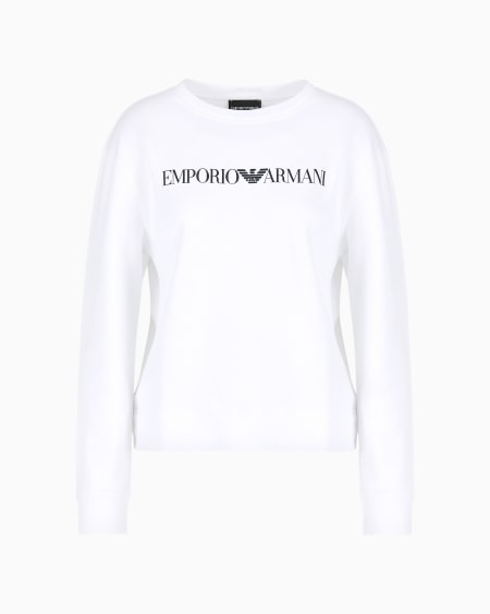 Armani Sudadera de punto orgánico con logotipo ASV