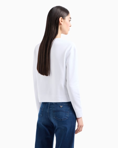 Armani Sudadera De Punto Orgánico Con Logotipo ASV