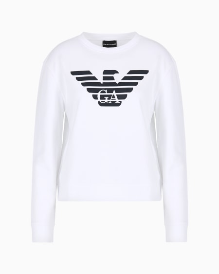 Armani Sudadera De Punto Orgánico Con Logotipo ASV