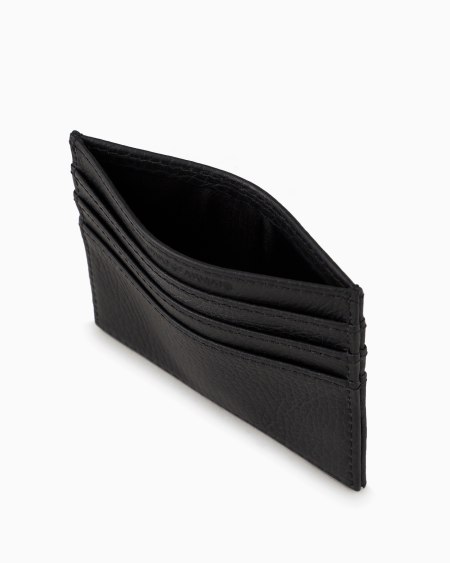 Armani Tarjetero De Piel Abatanada