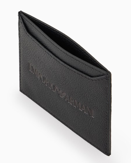 Armani Tarjetero De Piel Abatanada