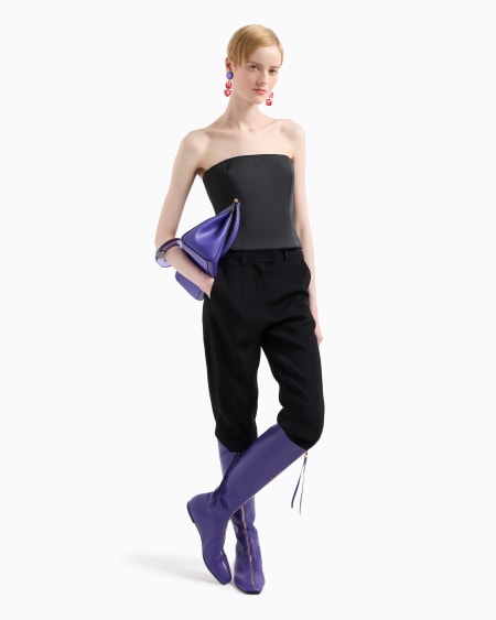 Armani Top Bustier De Satén