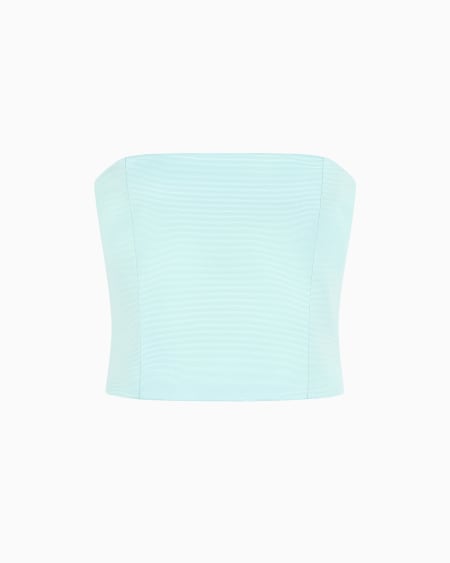 Armani Top bustier en tejido ottoman Butterfly