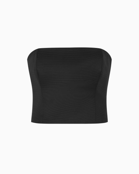 Armani Top bustier en tejido ottoman Butterfly