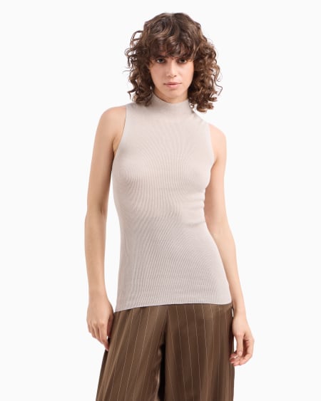 Armani Top De Punto Acanalado Dawn To Dusk