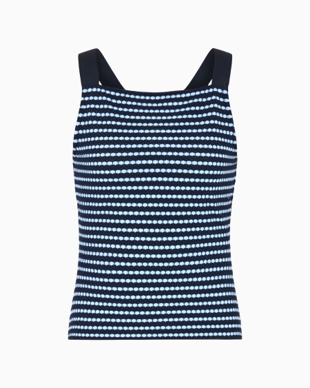 Armani Top de punto con motivo en tejido jacquard