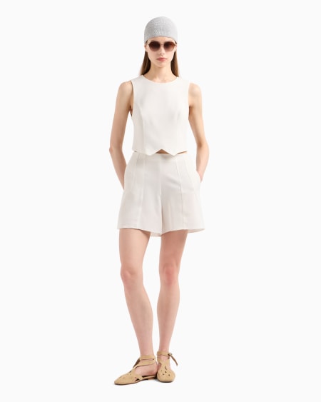 Armani Top En Tejido De Triacetato Icon