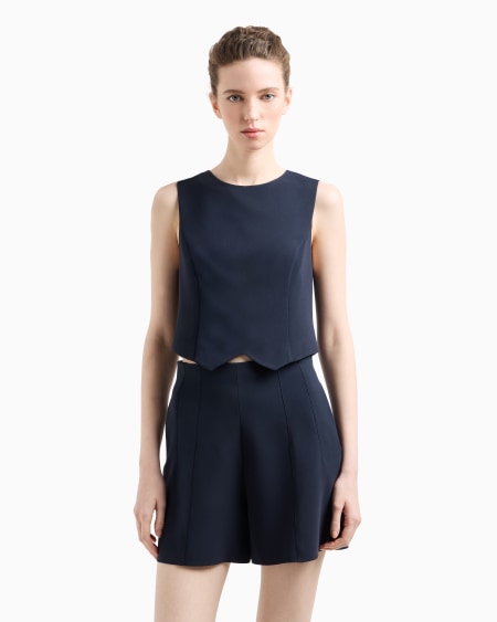 Armani Top En Tejido De Triacetato Icon