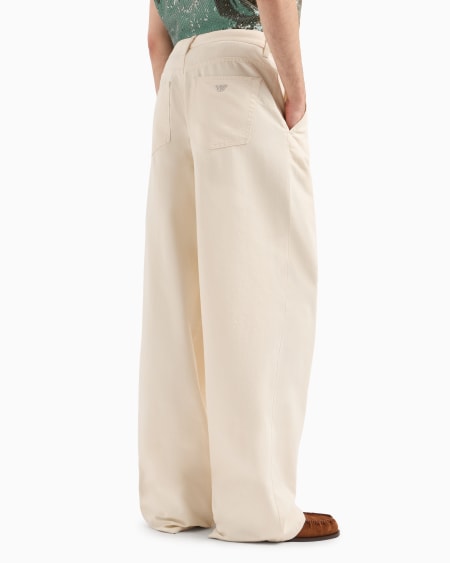 Armani Vaqueros De Pernera Ancha De Denim Icon