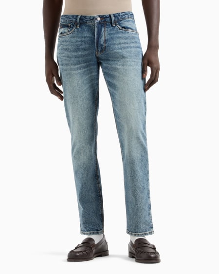 Armani Vaqueros J06 Slim Fit De Denim Lavado
