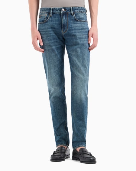Armani Vaqueros J06 Slim Fit De Denim Lavado