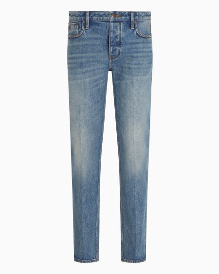 Armani Vaqueros J75 slim fit de denim con orillo