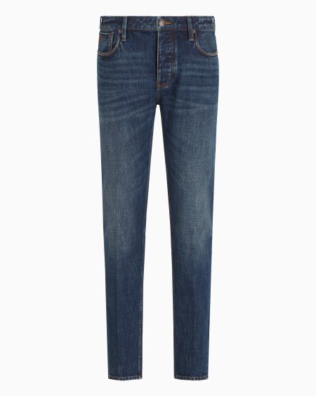Armani Vaqueros J75 slim fit de denim con orillo